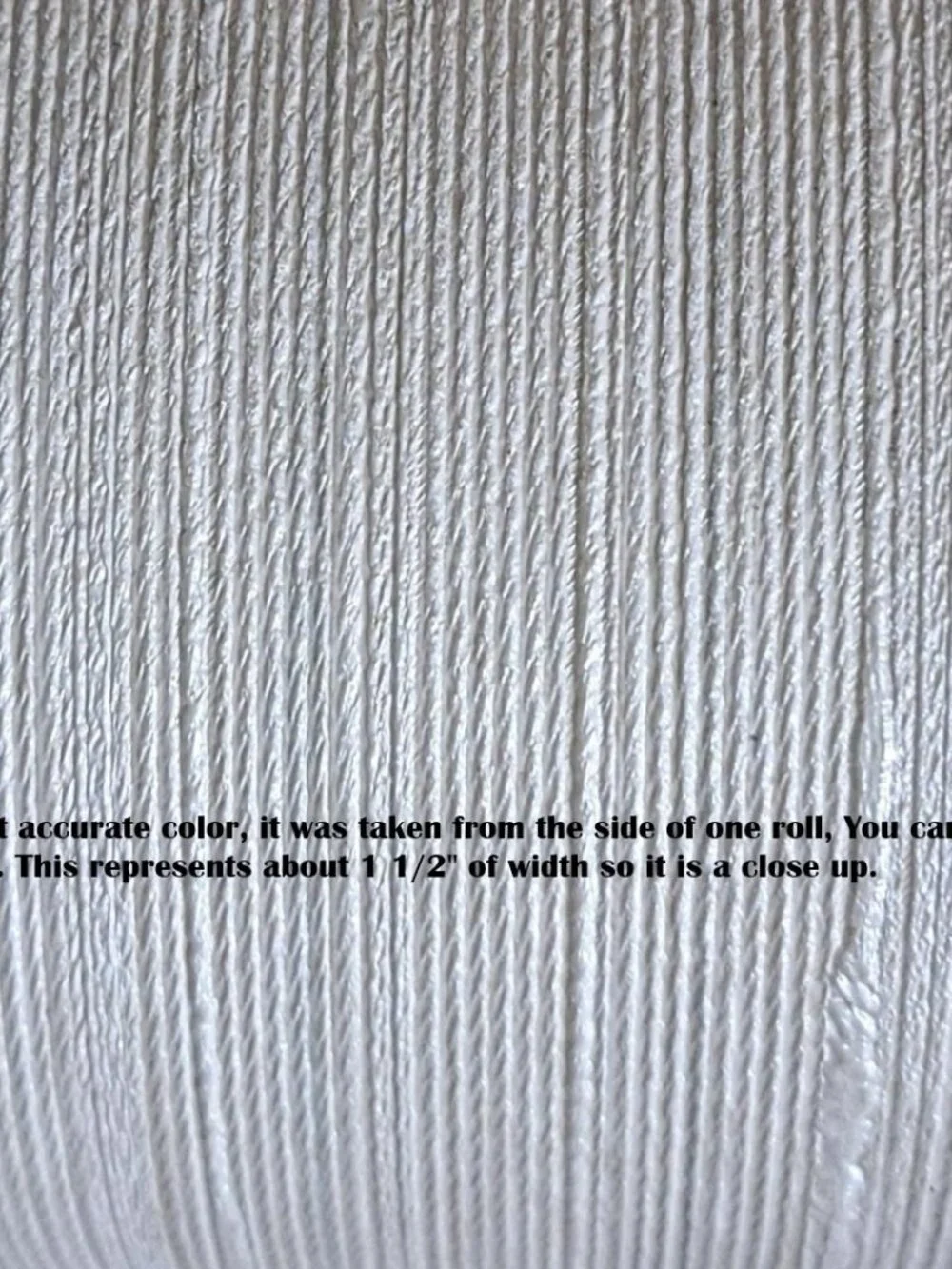 1 Roll Vinyl Pearl White Textured 3D Pre-pasted Wallpaper 20.5″ by 11 Yds Italy